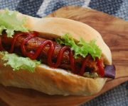 Vegan Hot Dog! ( How to make vegan sausages)